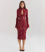Juliette | Bordeaux Lace Midi